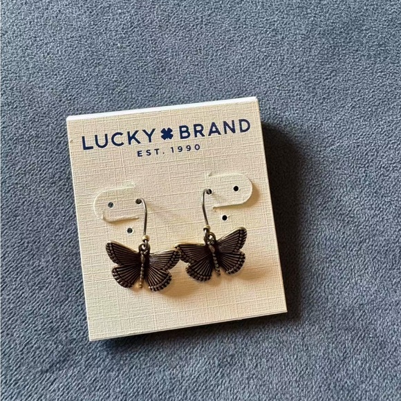 Brand New Lucky Brand Vintage Gold Earrings